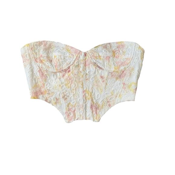 NWT! Bardot Lila Corset Bustier Top in Sunny Floral - Size 8 (MSRP $119) - Picture 10 of 13